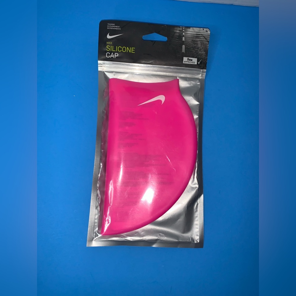 Nike Silicon Youth Training Swim Cap Pink Ages 8-14 New